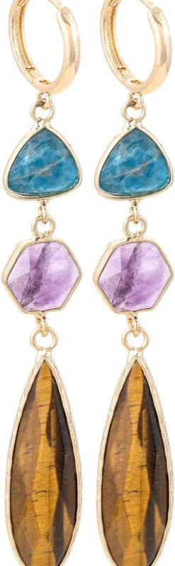 Bijou Brigitte Creolen|Boho-Schmuck>Creolen - Gem Forms mehrfarbig