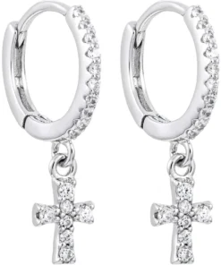 Bijou Brigitte Creolen|Ohrringe 925Er Silber>Creolen - Gleaming Cross silber
