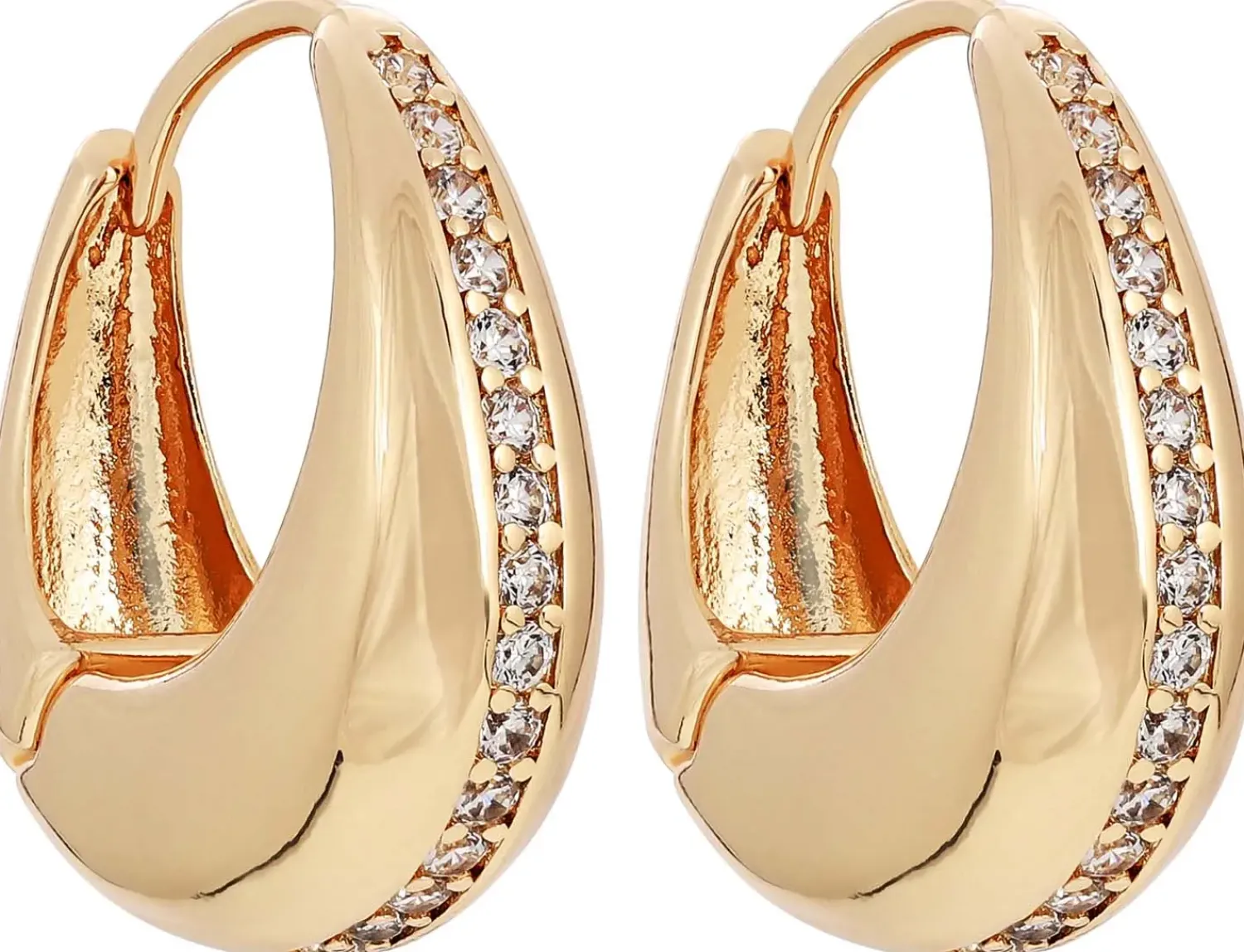 Bijou Brigitte Creolen|Chunky Hoops>Creolen - Gleaming Dome gold