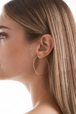 Bijou Brigitte Ohrringe Gold|Creolen>Creolen - Glossy gold