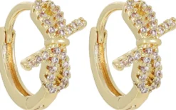 Bijou Brigitte Creolen|Ohrringe Gold>Creolen - Glowy Bow gold