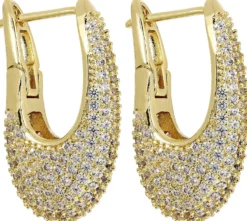 Bijou Brigitte Creolen|Ohrringe Gold>Creolen - Glowy Spark gold