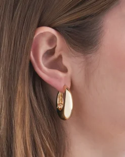 Bijou Brigitte Creolen|Chunky Hoops>Creolen - en Allure gold