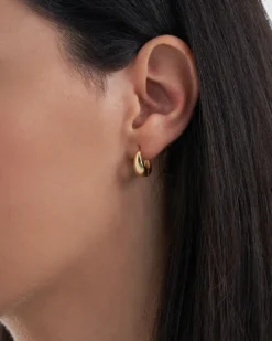 Bijou Brigitte Ohrringe Gold|Creolen><noscript><img width=