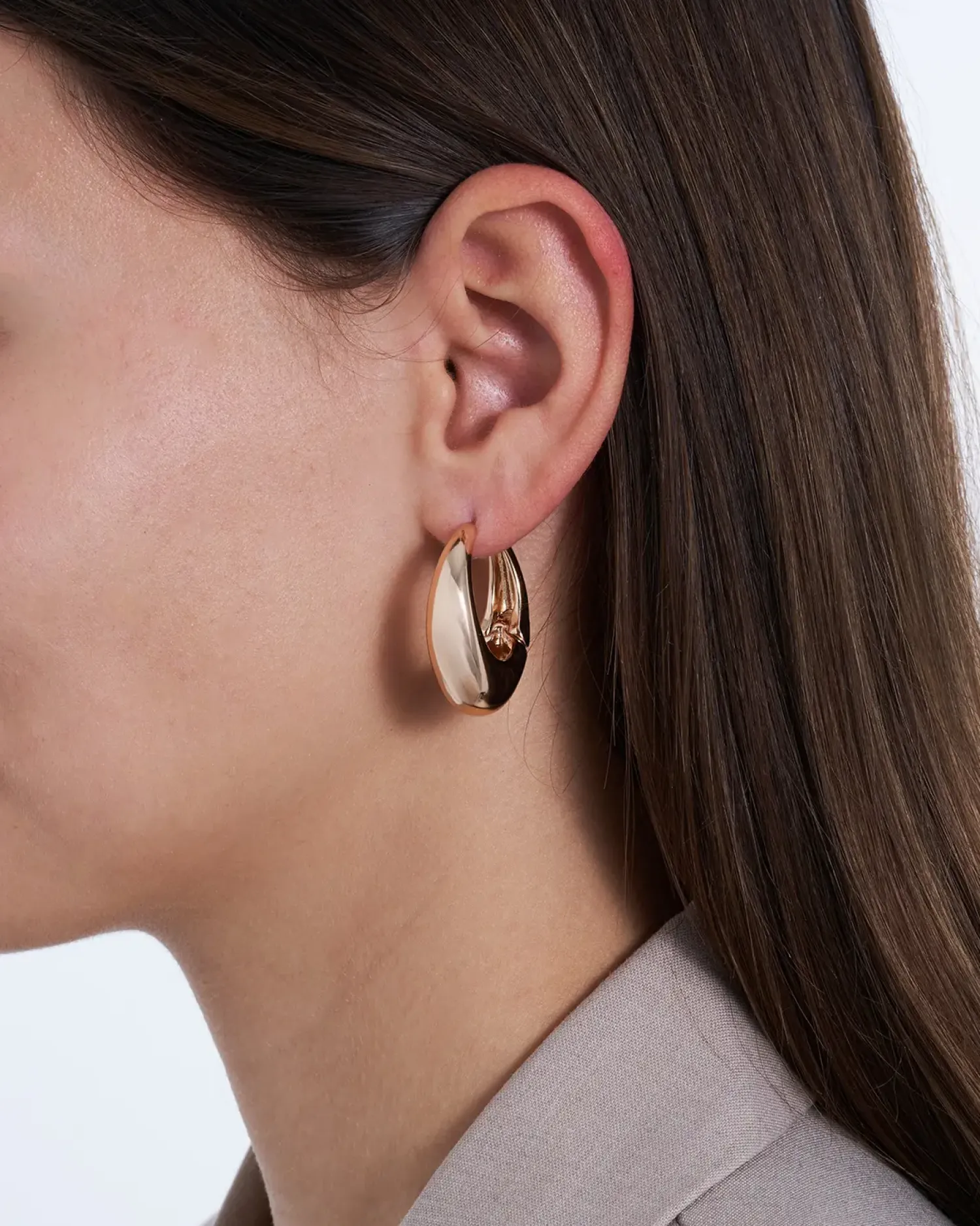 Bijou Brigitte Creolen|Chunky Hoops>Creolen - en Dome gold