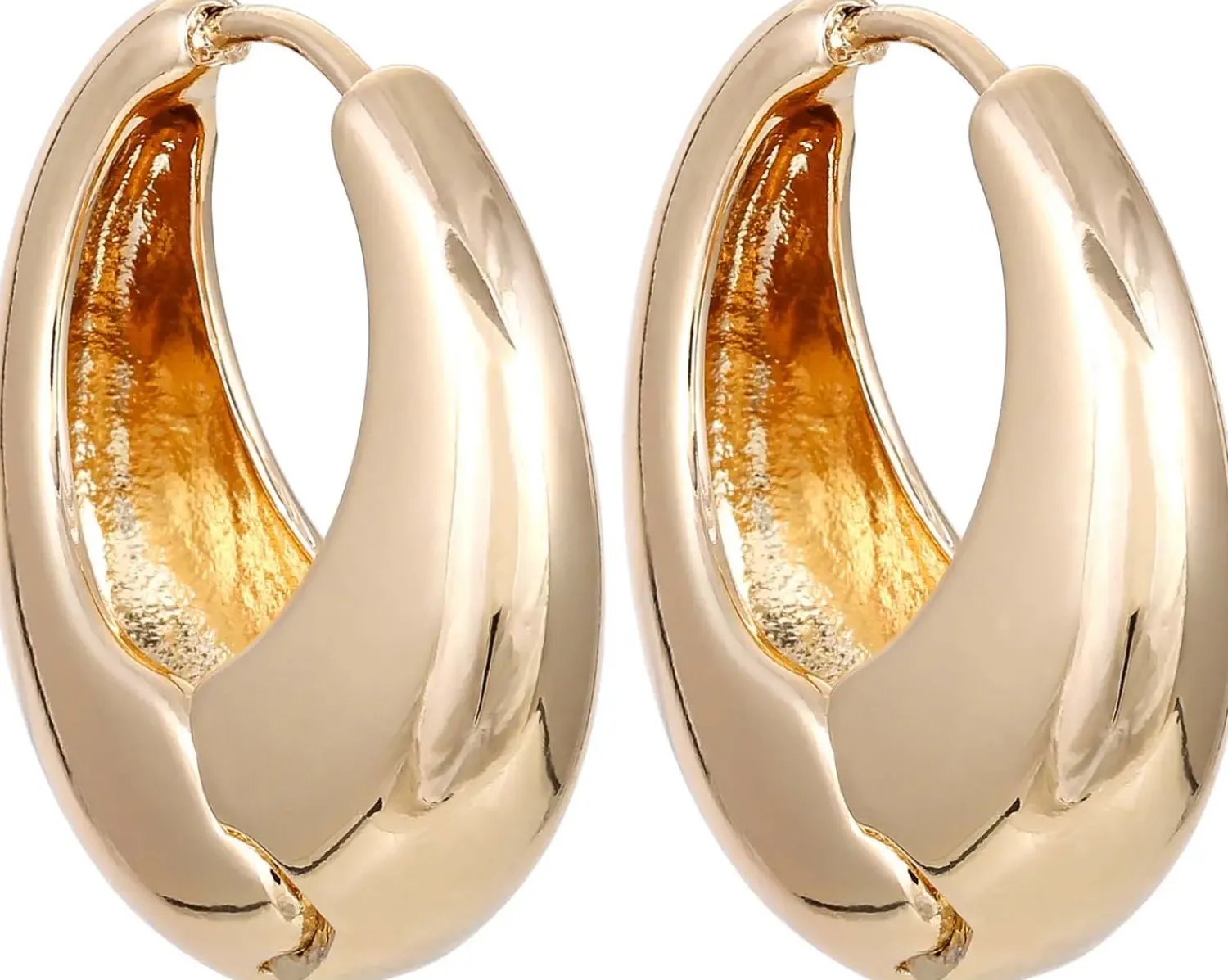 Bijou Brigitte Creolen|Chunky Hoops>Creolen - en Huggies gold