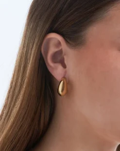 Bijou Brigitte Creolen|Chunky Hoops>Creolen - en Loops gold