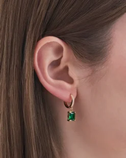 Bijou Brigitte Creolen>Creolen - Green Rectangle grün