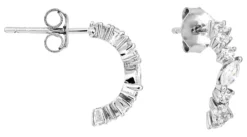 Bijou Brigitte Creolen|Ohrringe 925Er Silber>Creolen - Half Moon silber