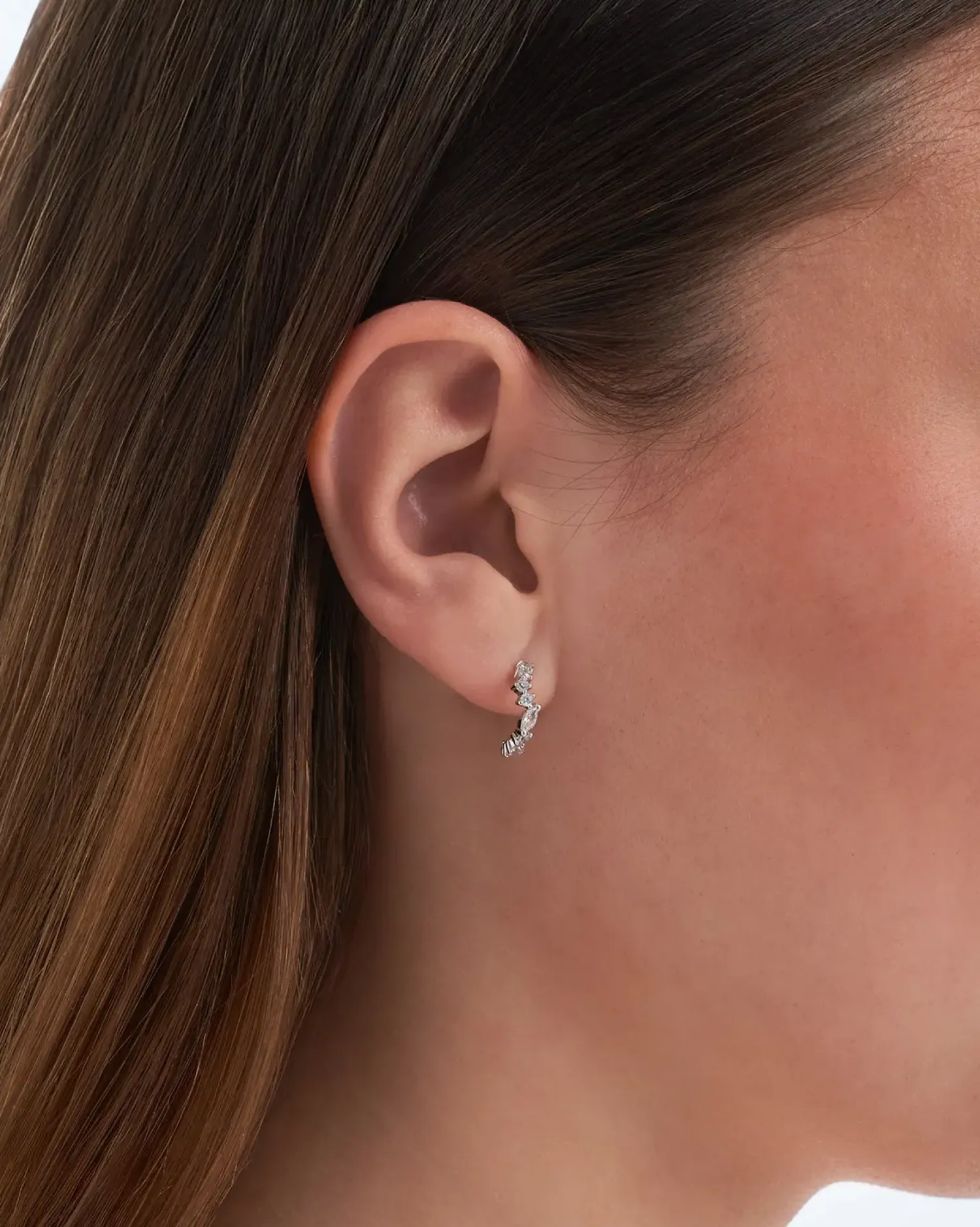 Bijou Brigitte Creolen|Ohrringe 925Er Silber>Creolen - Half Moon silber