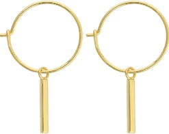 Bijou Brigitte Ohrringe 925Er Silber|Creolen>Creolen - Hanging Stick gold