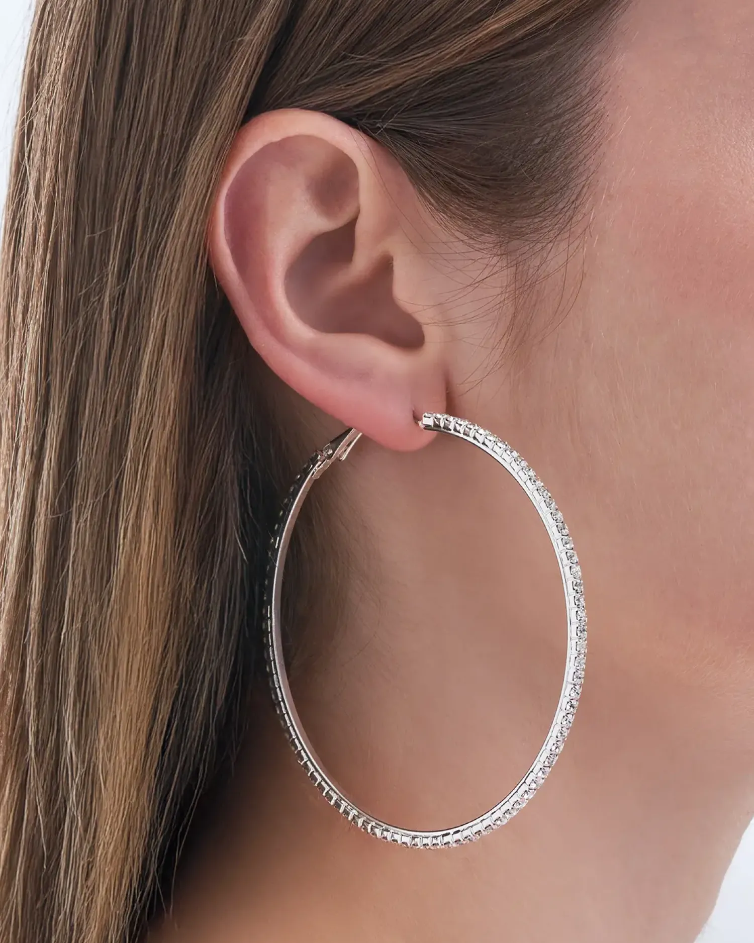 Bijou Brigitte Creolen>Creolen - Iced Silver silber