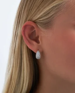 Bijou Brigitte Creolen|Ohrstecker>Creolen - Icy Silver silber