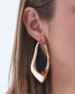 Bijou Brigitte Creolen|Ohrringe Gold>Creolen - Irregular gold