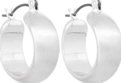 Bijou Brigitte Creolen|Chunky Hoops>Creolen - Matt Classic silber