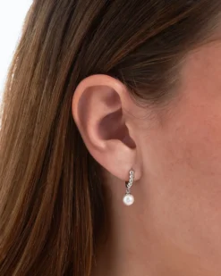 Bijou Brigitte Creolen|Ohrringe 925Er Silber>Creolen - Micro Pearl silber