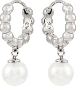 Bijou Brigitte Creolen|Ohrringe 925Er Silber>Creolen - Micro Pearl silber