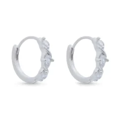 Bijou Brigitte Creolen|Ohrringe 925Er Silber>Creolen - Mini Zirconia silber