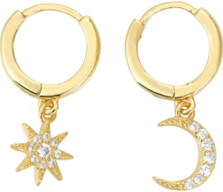 Bijou Brigitte Ohrringe Gold|Silver Crystals><noscript><img width=
