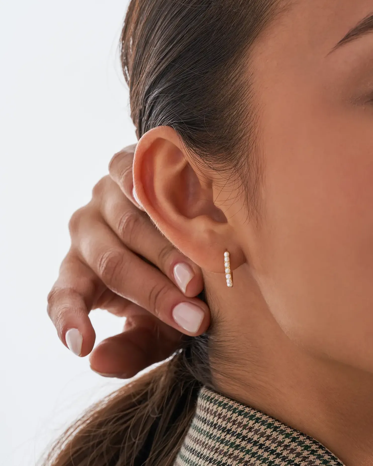 Bijou Brigitte Perlenschmuck|Creolen>Creolen - Pretty Pearls gold, weiß