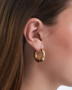 Bijou Brigitte Creolen|Ohrringe Gold>Creolen - Pure Loop gold