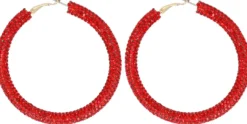 Bijou Brigitte Creolen>Creolen - Red Sparkle rot