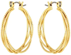 Bijou Brigitte Creolen|Ohrringe Gold>Creolen - Row Classic gold