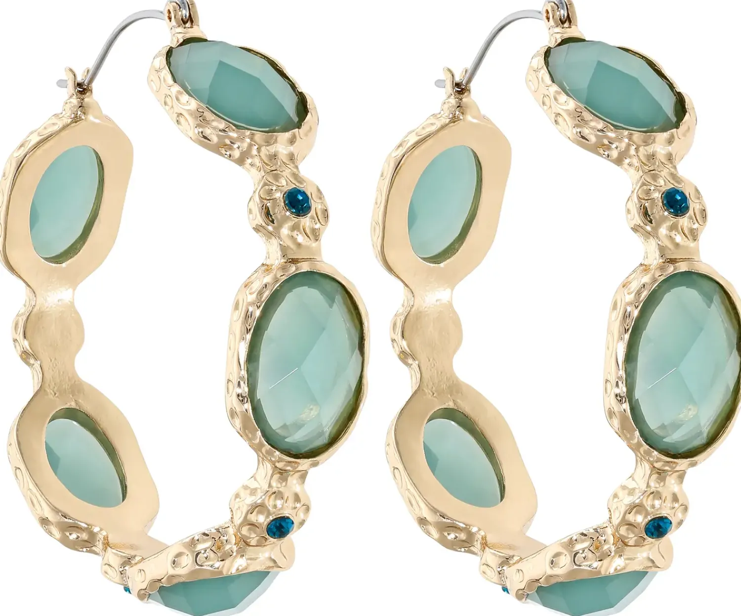 Bijou Brigitte Creolen|Boho-Schmuck>Creolen - Sage Green grün