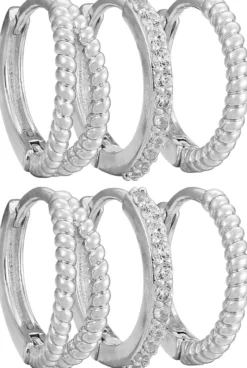 Bijou Brigitte Creolen>Creolen-Set - Basic Silvers silber