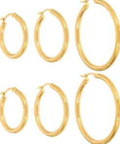 Bijou Brigitte Edelstahlschmuck In Gold|Creolen>Creolen-Set - Classic Day gold