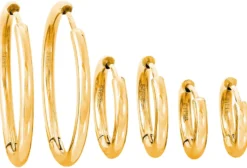 Bijou Brigitte Edelstahlschmuck In Gold|Creolen>Creolen-Set - Classic Steel gold