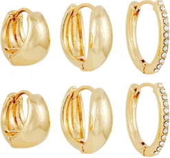 Bijou Brigitte Creolen|Ohrringe Gold>Creolen-Set - Clean Trio gold
