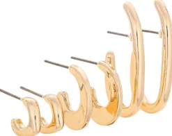 Bijou Brigitte Creolen|Ohrringe Gold>Creolen-Set - Elegant gold