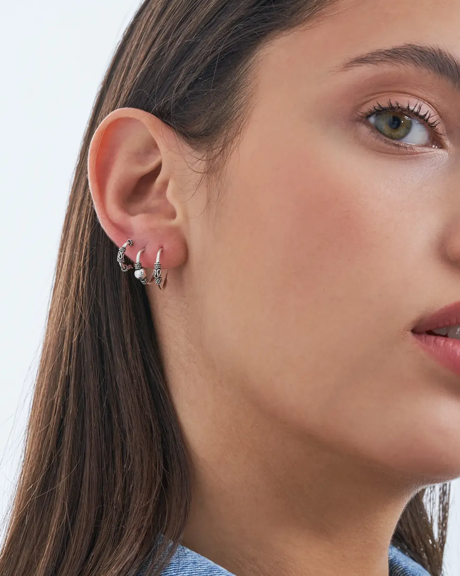 Bijou Brigitte Creolen|Ohrringe 925Er Silber>Creolen-Set - Ethno Silver silber