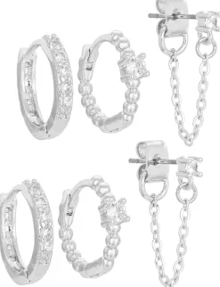 Bijou Brigitte Creolen>Creolen-Set - Glamorous Silver silber