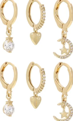 Bijou Brigitte Creolen|Ohrringe Gold>Creolen-Set - en Allstars gold