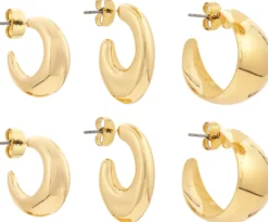 Bijou Brigitte Creolen|Ohrringe Gold>Creolen-Set - en Basics gold