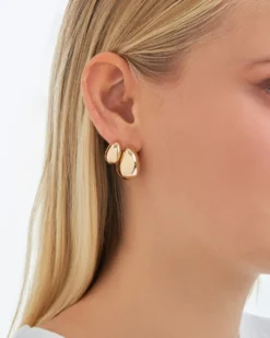 Bijou Brigitte Creolen|Ohrringe Gold>Creolen-Set - en Glow gold