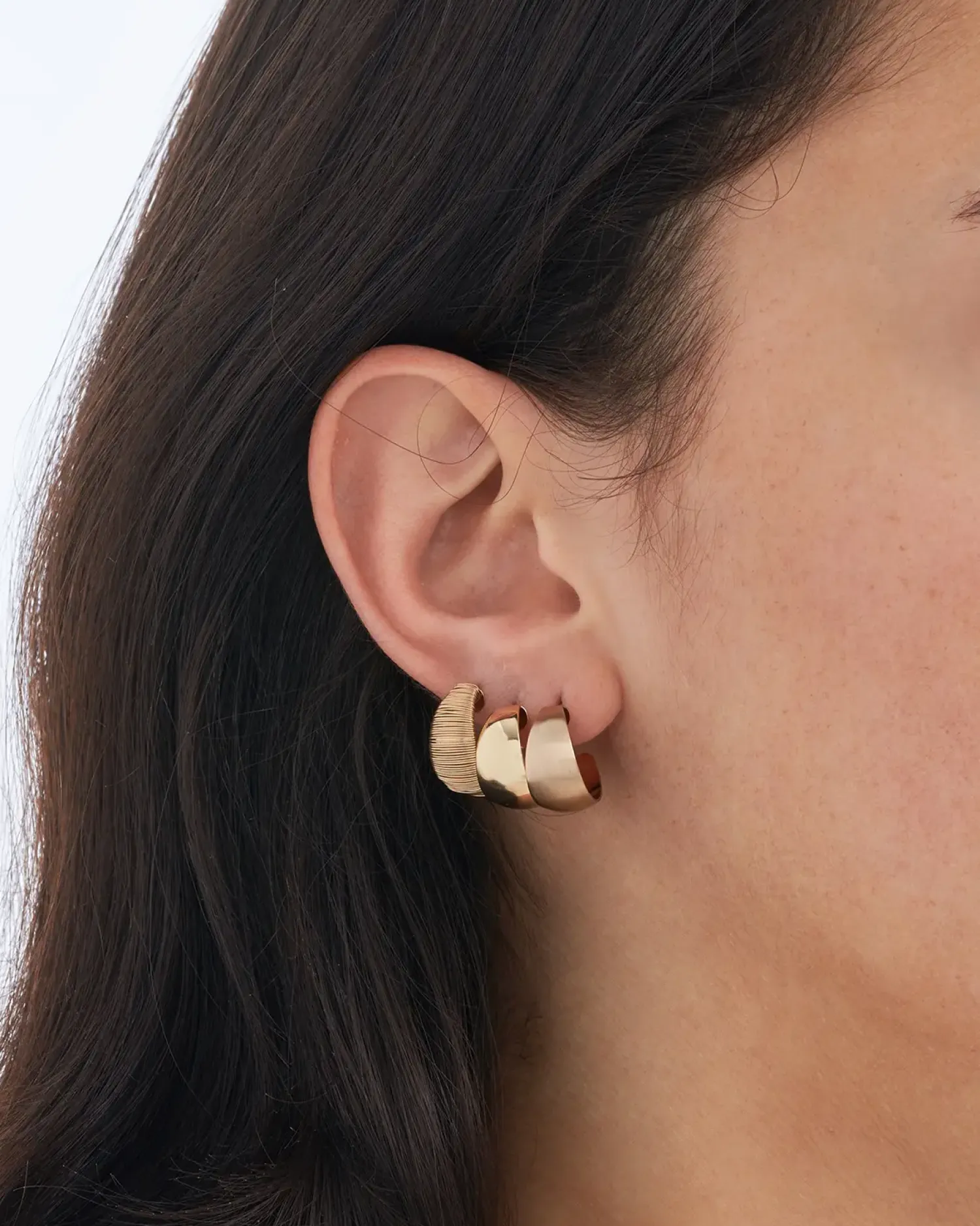 Bijou Brigitte Creolen|Ohrringe Gold>Creolen-Set - en Shines gold