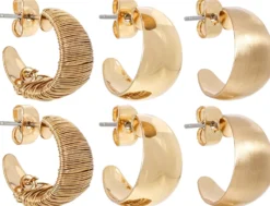 Bijou Brigitte Creolen|Ohrringe Gold>Creolen-Set - en Shines gold