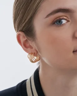Bijou Brigitte Creolen|Ohrringe Gold>Creolen-Set - en Twist gold