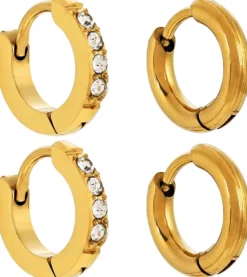 Bijou Brigitte Edelstahlschmuck In Gold|Creolen>Creolen-Set - Mini Steel gold