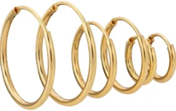 Bijou Brigitte Creolen|Ohrringe 925Er Silber>Creolen - Set of gold