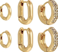 Bijou Brigitte Creolen|Ohrringe Gold>Creolen-Set - Perfect gold