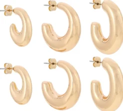 Bijou Brigitte Creolen|Ohrringe Gold>Creolen-Set - Radiant gold