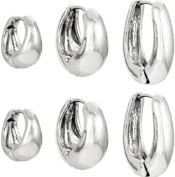 Bijou Brigitte Creolen>Creolen-Set - Silver Wonder silber
