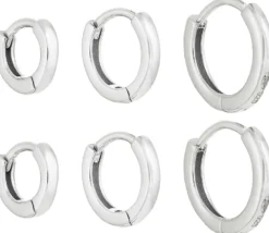 Bijou Brigitte Creolen|Ohrringe 925Er Silber>Creolen-Set - Slim Silver silber