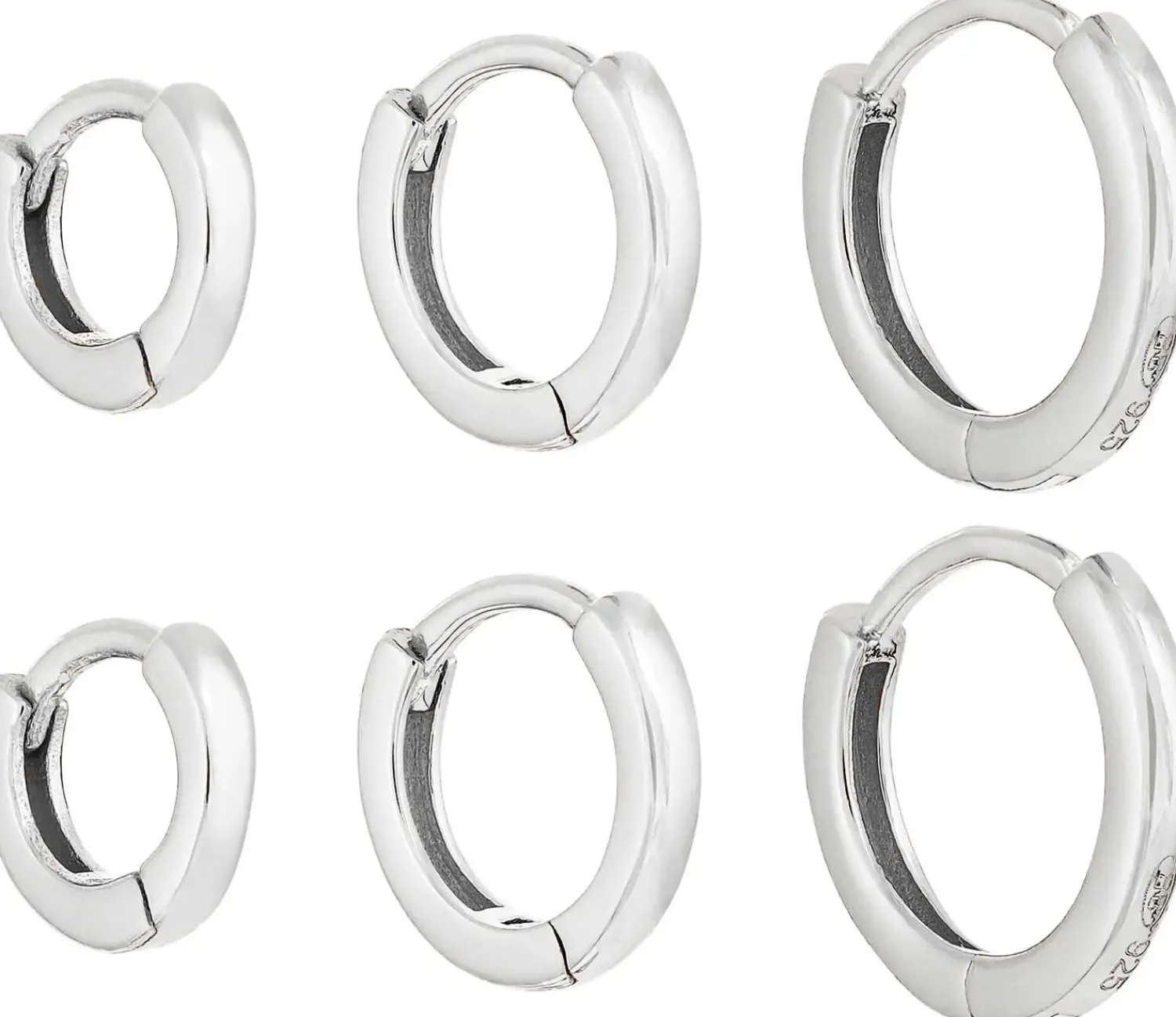 Bijou Brigitte Creolen|Ohrringe 925Er Silber>Creolen-Set - Slim Silver silber