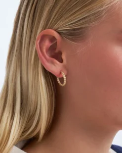 Bijou Brigitte Creolen|Ohrringe Gold>Creolen - Shiny Twist gold