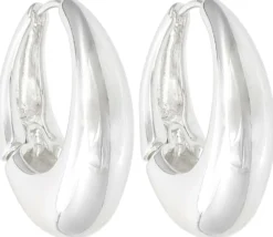 Bijou Brigitte Creolen|Chunky Hoops>Creolen - Silver Dome silber